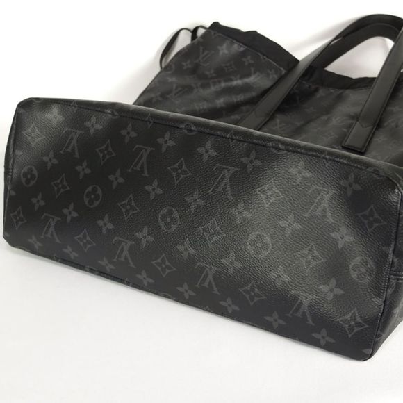 Louis Vuitton Monogram Eclipse Cabas Light Shoulder Bag Black - Picture 2 of 7